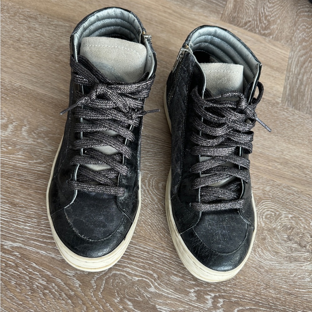 P448 Skate High Top leopard print Sneakers